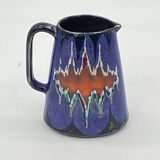 Vintage ceramic pitcher / vase, Vallauris style, signed LEP,