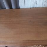 Old sandblasted walnut low sideboard