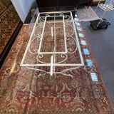 Iron and glass garden furniture