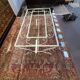 Iron and glass garden furniture