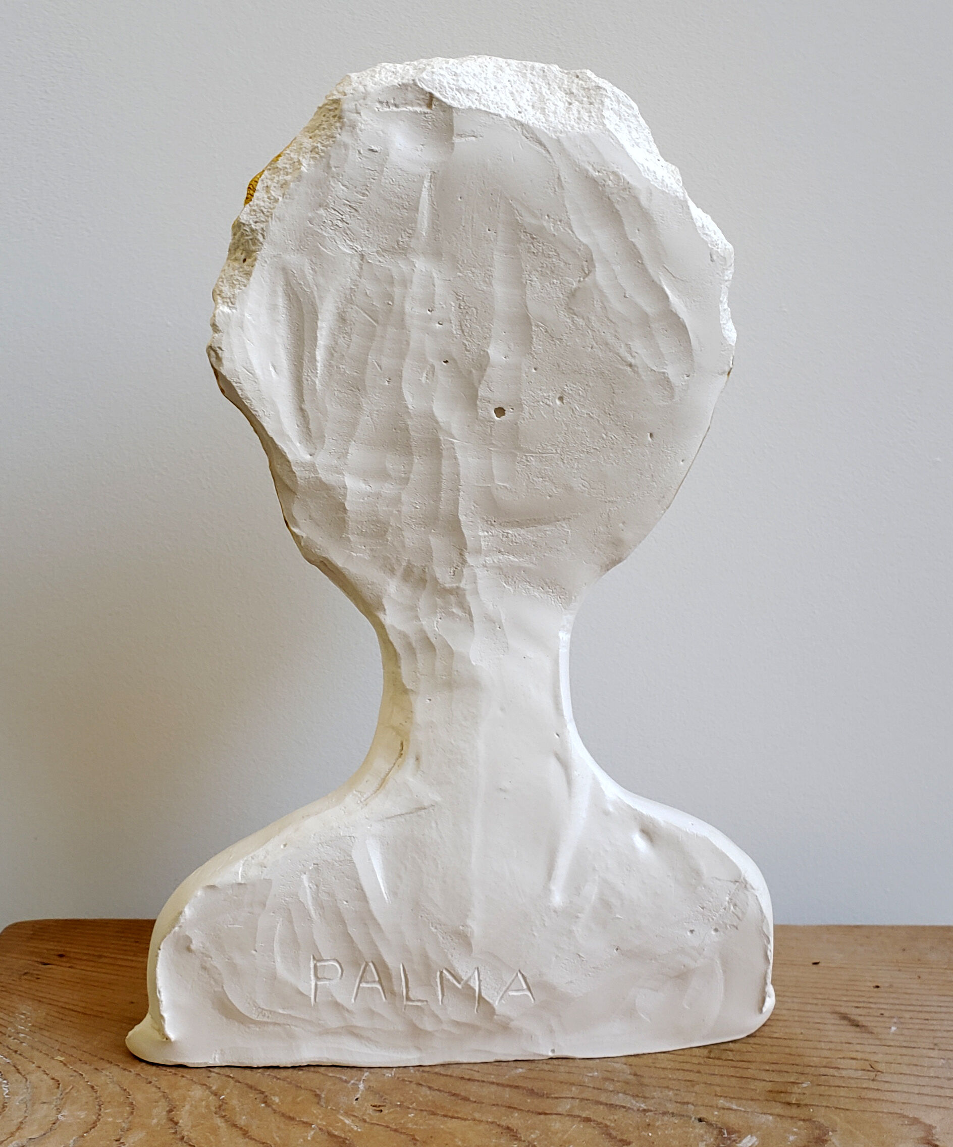 Plaster bust of a woman