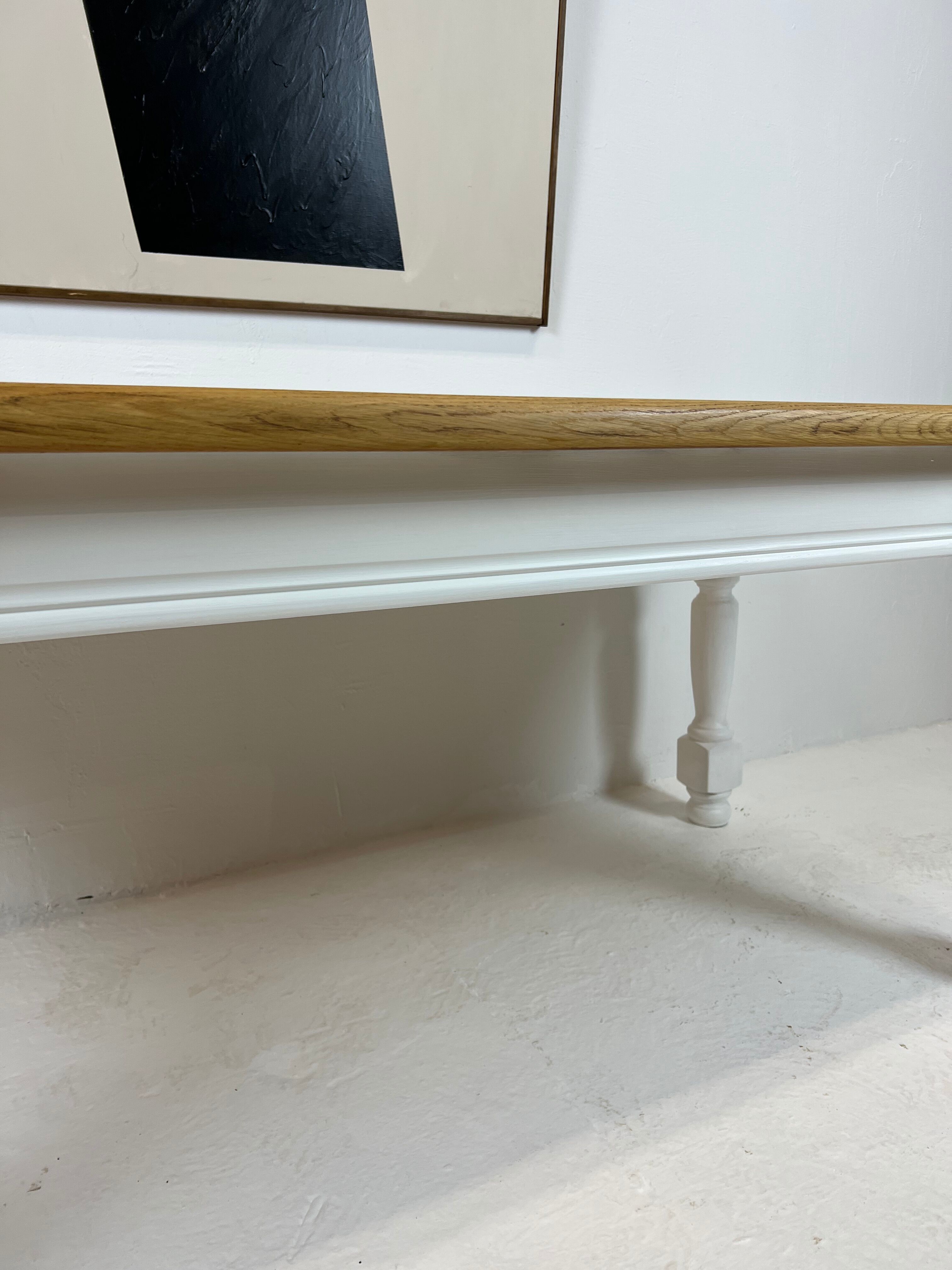 Ivory white base farmhouse table