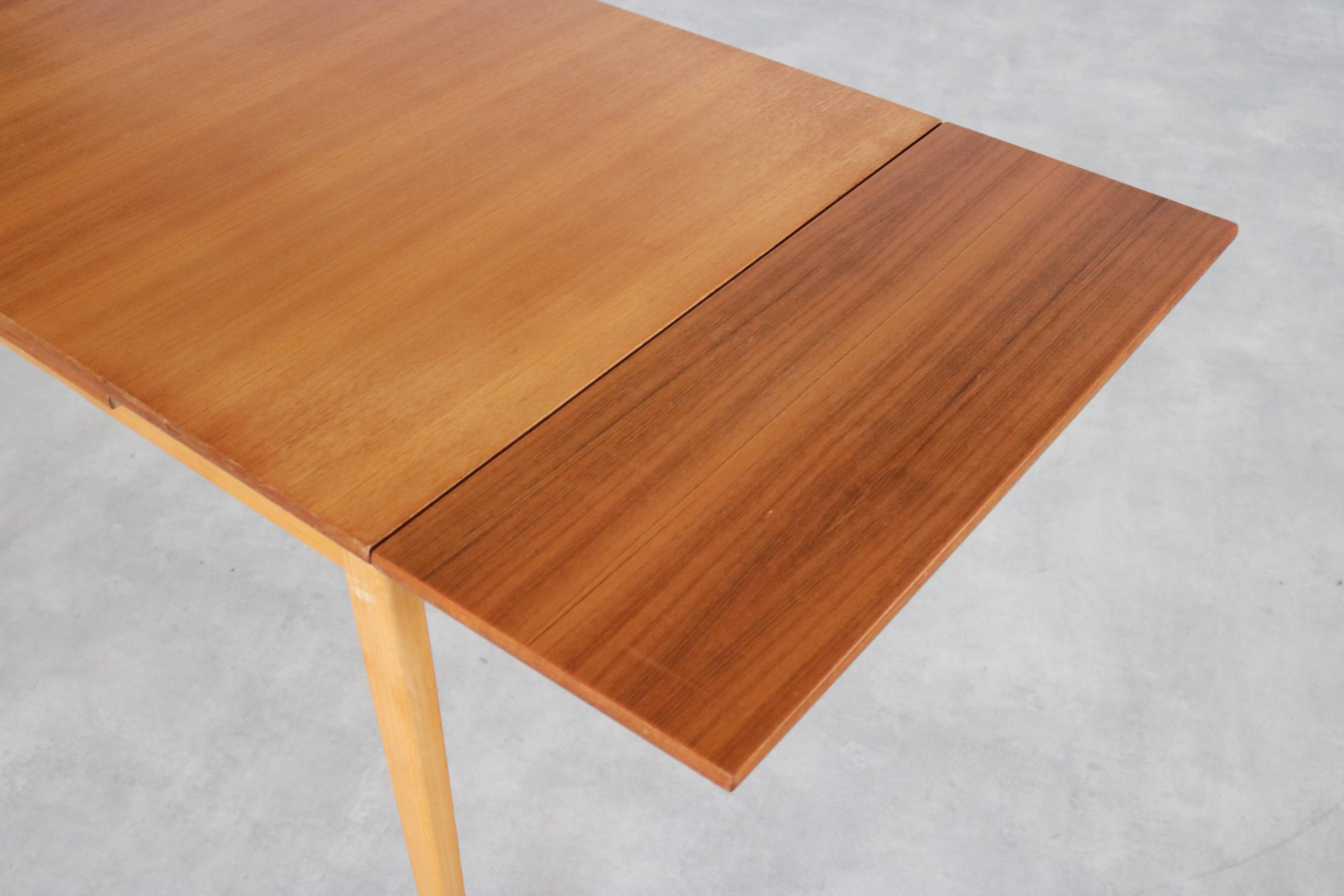 Extendable dining table, Sweden, 1960s