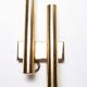 Lot of 4 golden wall lamps