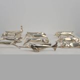 Complete Menagerie by Edouard Marcel Sandoz for Christofle Gallia, France