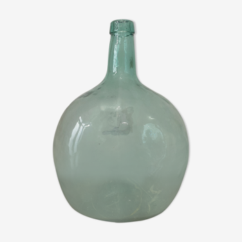 Clear green demijohn