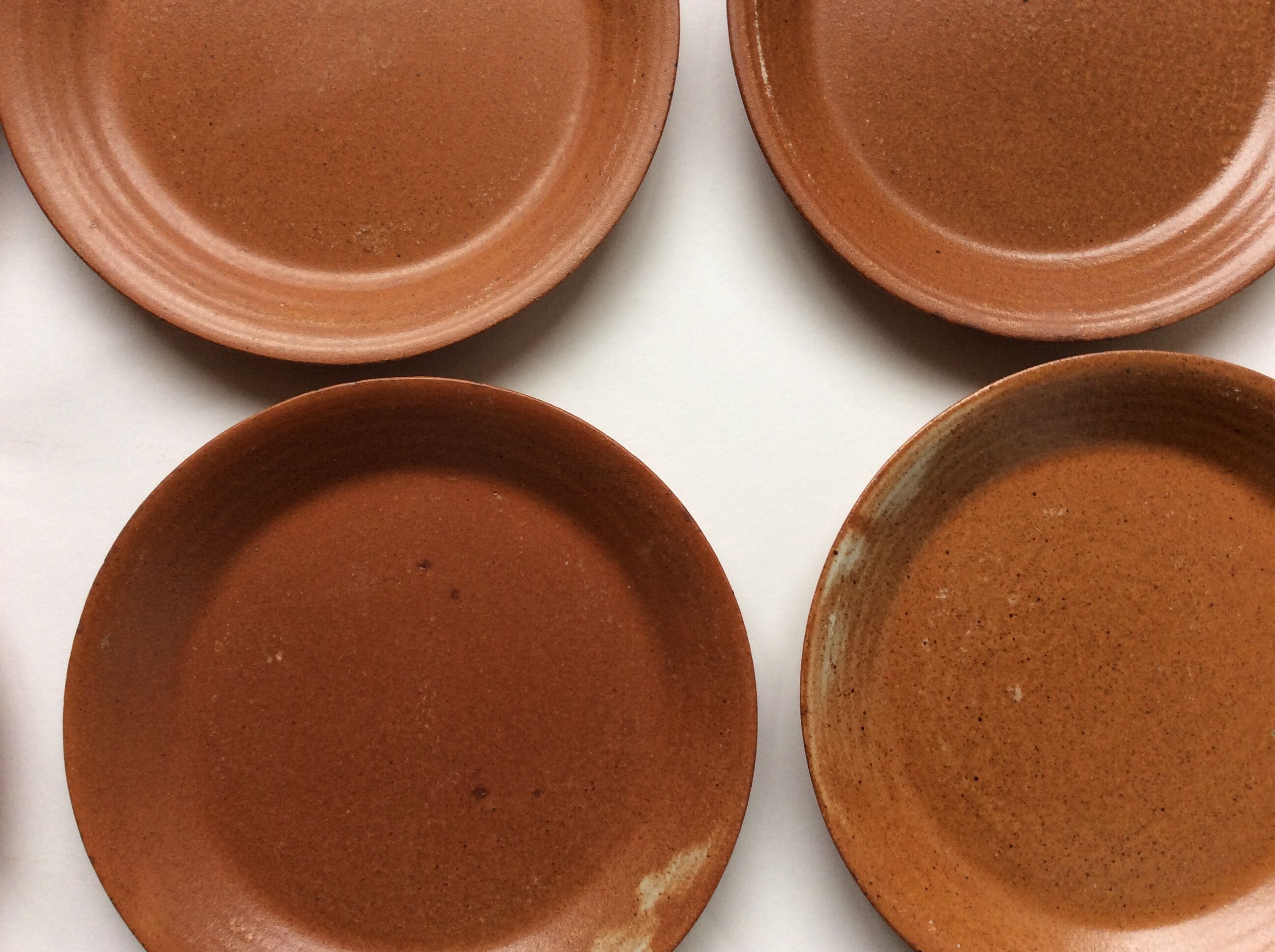 12 sandstone dessert plates