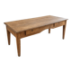 For sale: large antique farmhouse table made of solid wood (oak) – 194 cm
