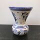 Vase quimper ceramics white vintage blue decor