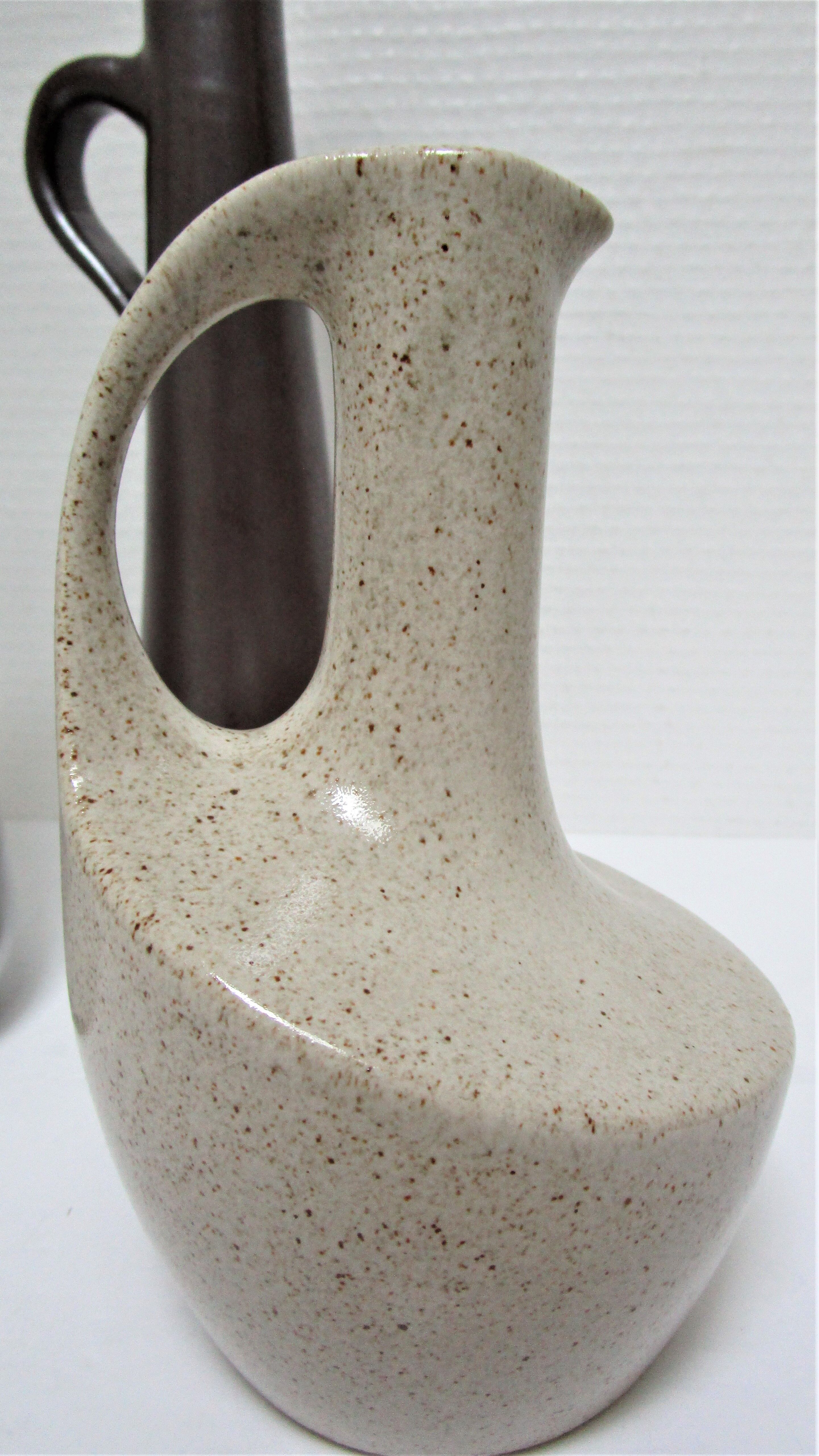 Trois vases céramique grès porcelaine vintage