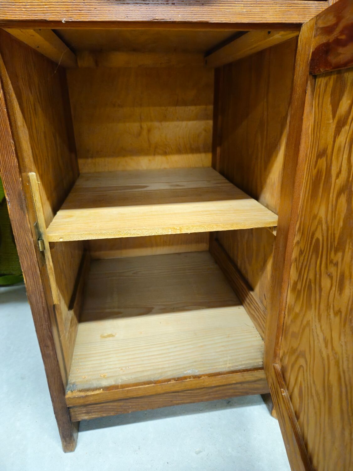 Small fir desk, workshop, 1950s