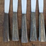 Set of 12 horn handle knives