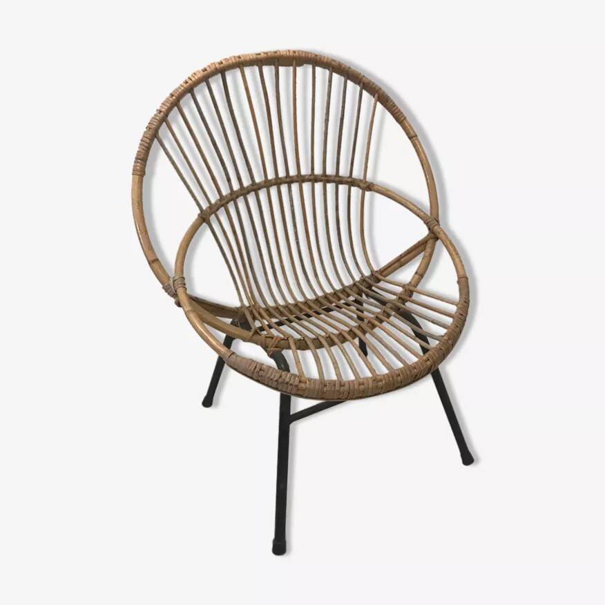 Rattan armchair
