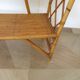 Bookcase, rattan shelf, 70s