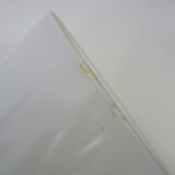 Vintage industrial suspension in glass and metal rod, factory, workshop, garage. Year 50