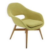 1960s Miroslav Navratil Shell Lounge Chair, Czechoslovakia