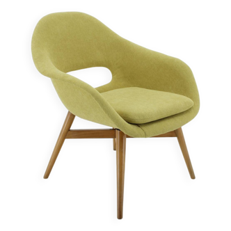Fauteuil lounge Miroslav Navratil Shell des années 1960, Tchécoslovaquie