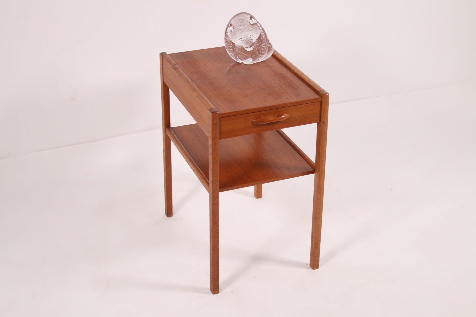 Vintage teak bedside table from Scandinavia