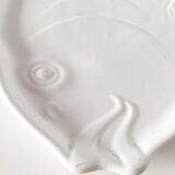 White ceramic fish dish