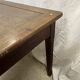Wooden farmhouse table