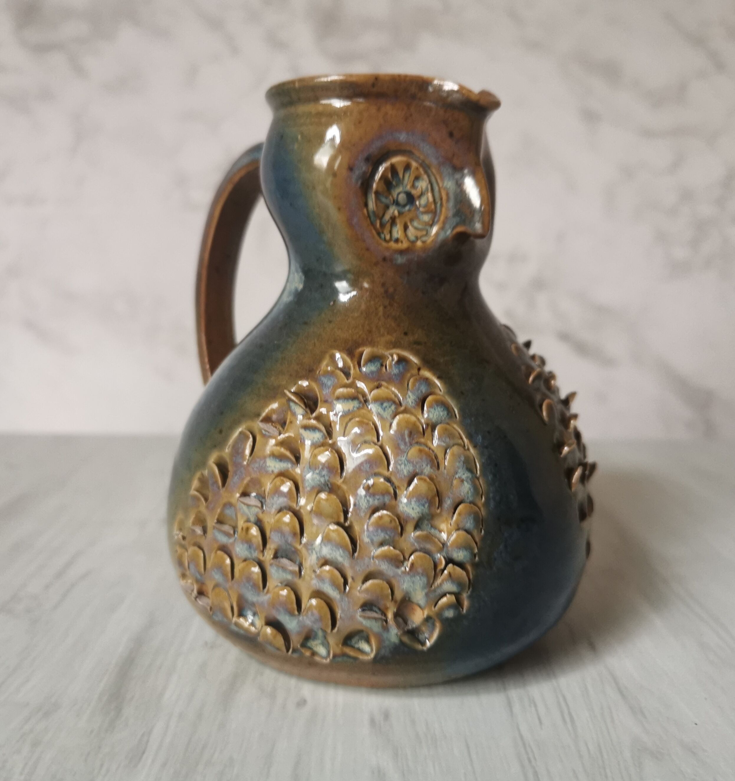 Zoomorphic pitcher owl