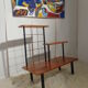 Shelf wood and metal vintage year 60