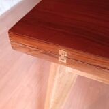 Vintage 60s style portfolio table with compass legs, renovated