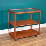 Retro Teak 1960s Meredew Drinks Serving Trolley