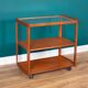 Retro Teak 1960s Meredew Drinks Serving Trolley