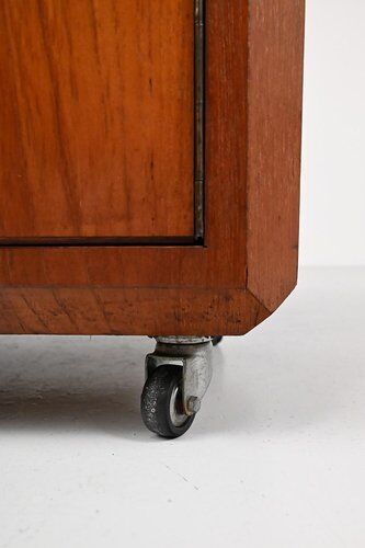 Teak Fliptop Bar Cart