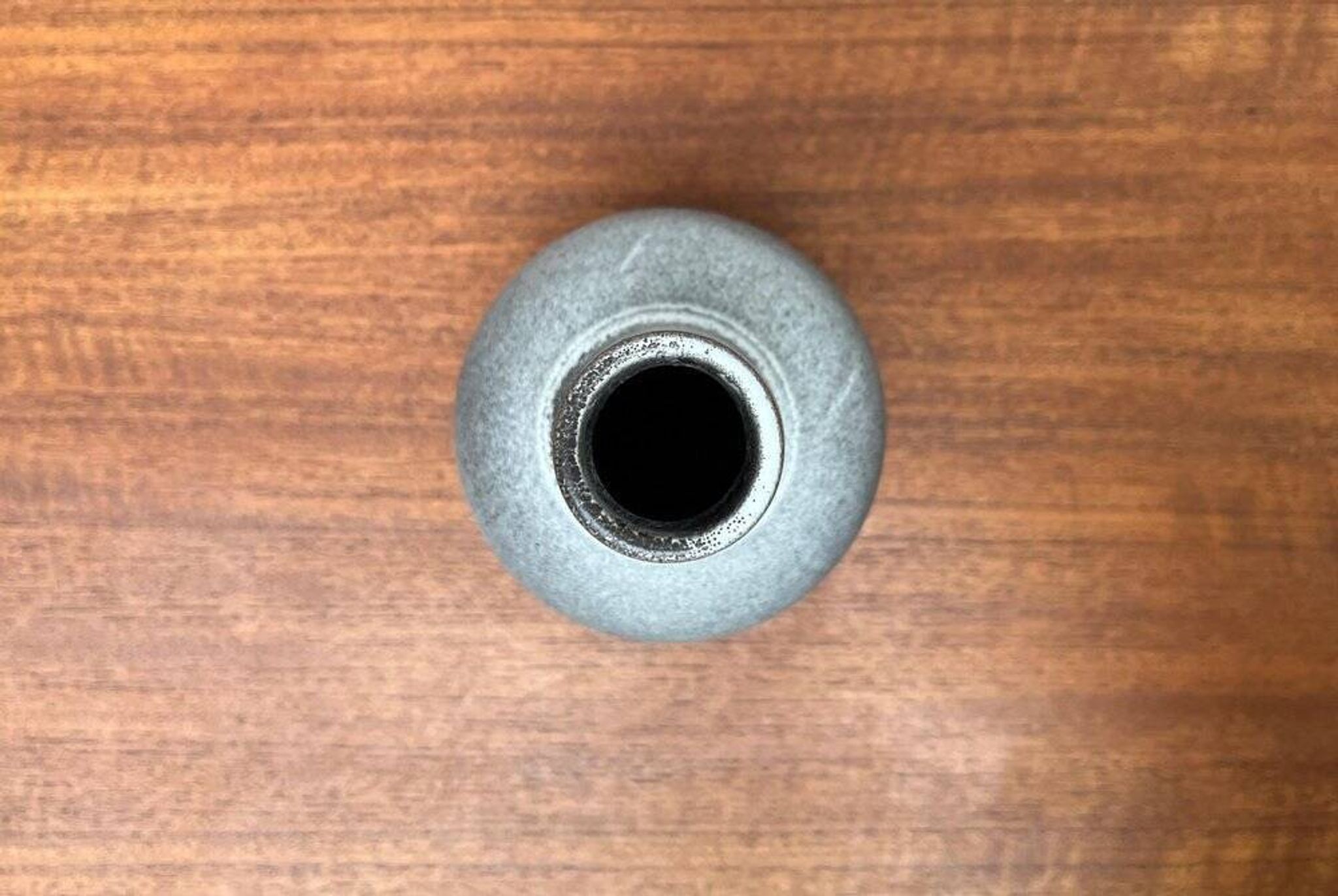 Minimalist pottery vase from a mid-century German workshop by Fritz Van Daalen, 1960s.