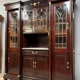 Empire style mahogany and gilded bronze display cabinet (B)