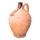 Antique partially glazed terracotta pitcher – 19th century rustic pottery