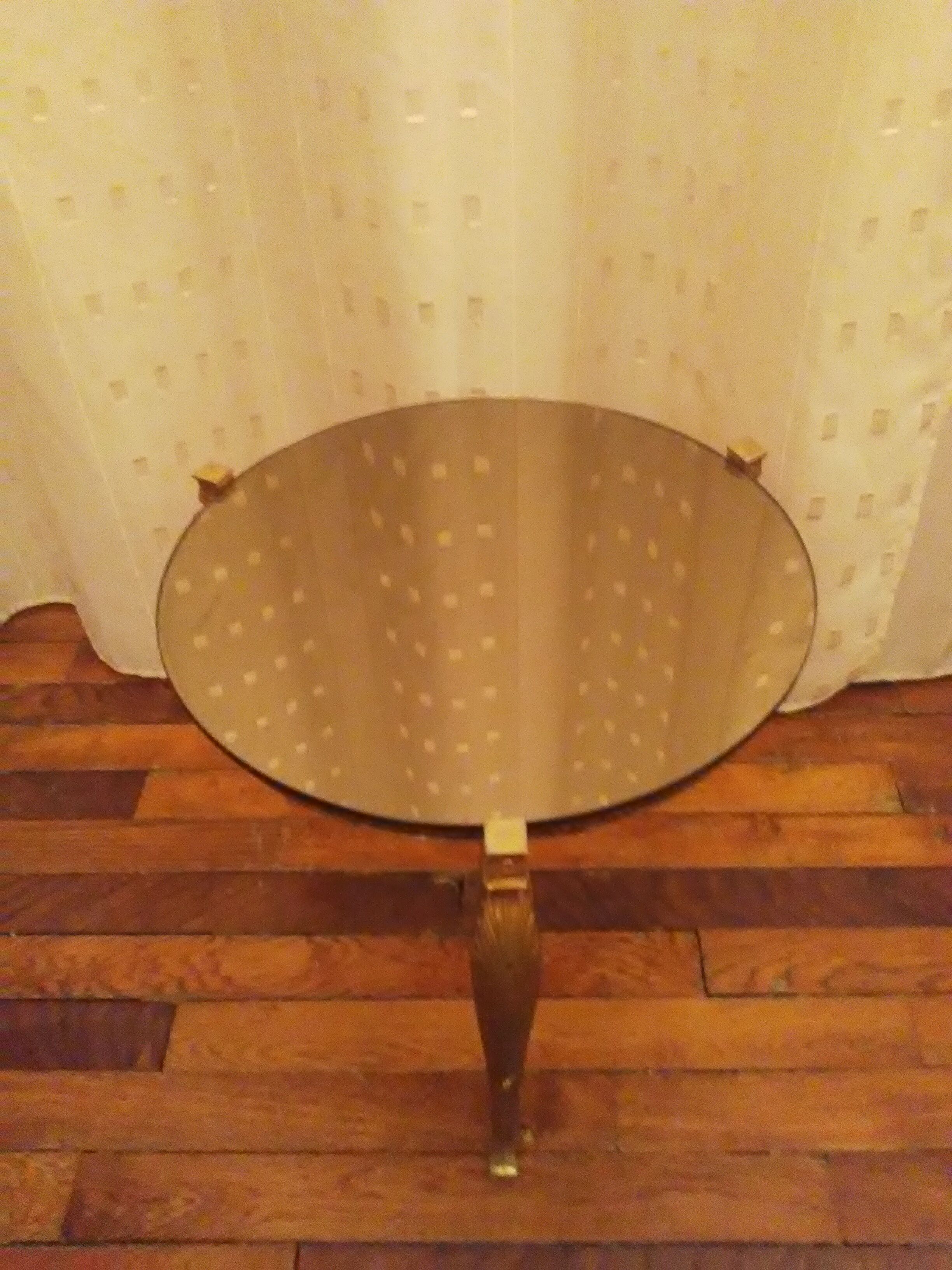 Round side table