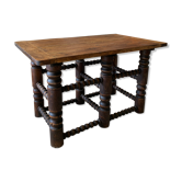Old wood coffee table turned