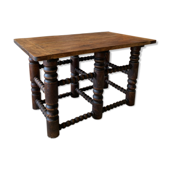 Old wood coffee table turned