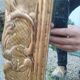 Antique Louis XVI style gilded wood mirror