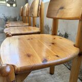 Set of 4 Daumiller pine chairs