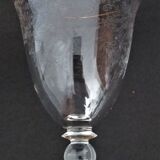 Verre à eau en cristallin gravé bordure or