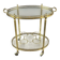 Rolling Table Cart in Brass and Glass, 20th Century
