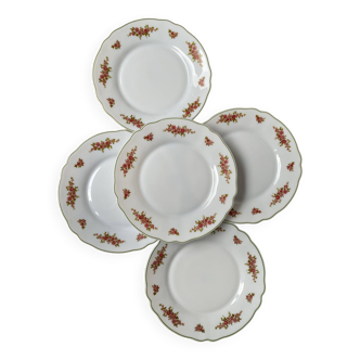 Set de 5 assiettes à dessert Arcopal mini roses