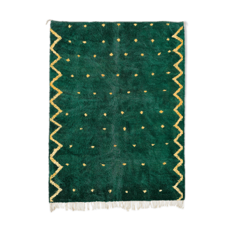 Tapis marocain moderne vert