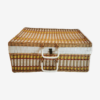 Rattan suitcase