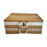 Rattan suitcase