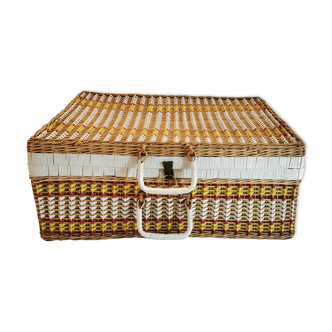 Rattan suitcase