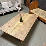 Brutalist rustic farmhouse coffee table