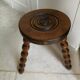 Vintage wooden tripod stool