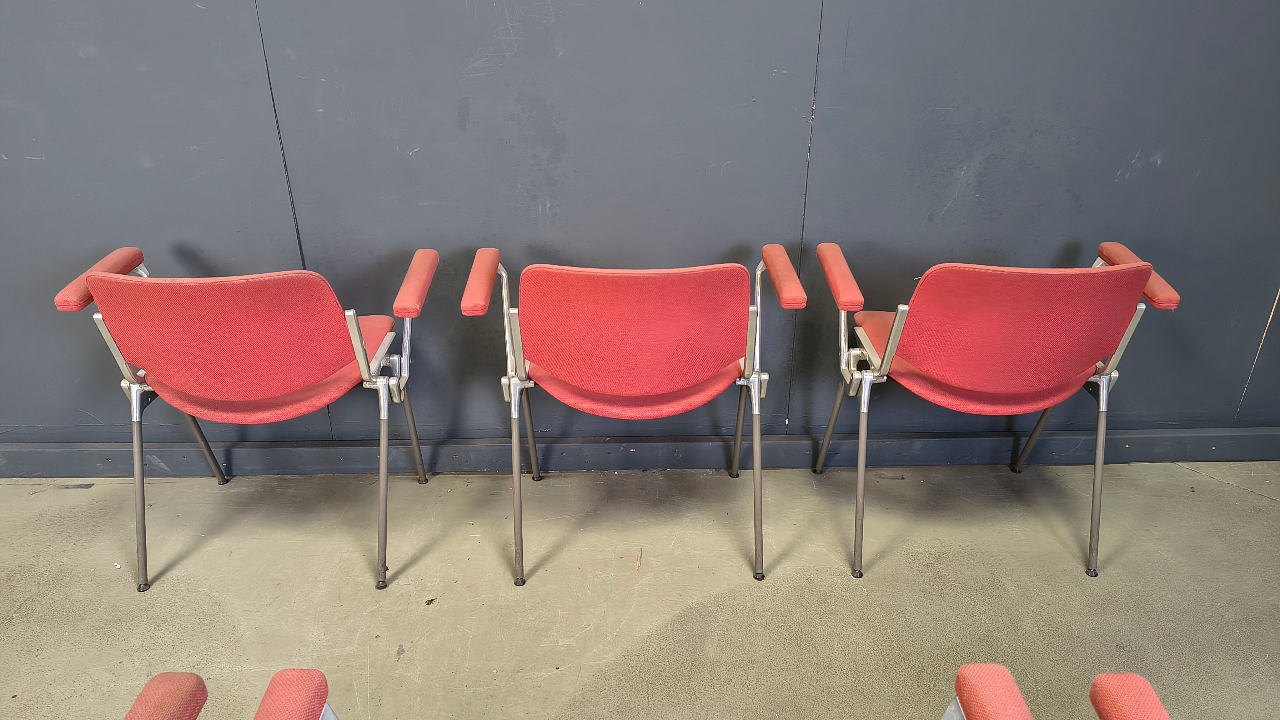 Chaises latérales vintage DSC 106 par Giancarlo Piretti pour Castelli, années 1970 - ensemble de 6