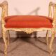 Small Polychrome Wooden Bench - 19th Century