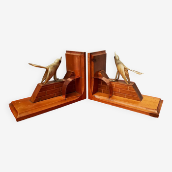 Pair of art deco bookends